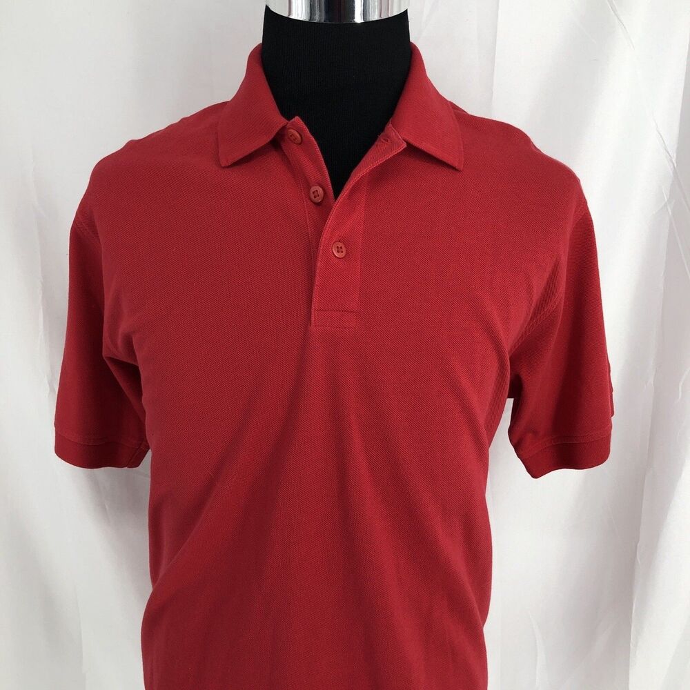 5.11 TACTICAL SERIES RED SHORT SLEEVE PEN POCKET POLO SHIRT MEDIUM